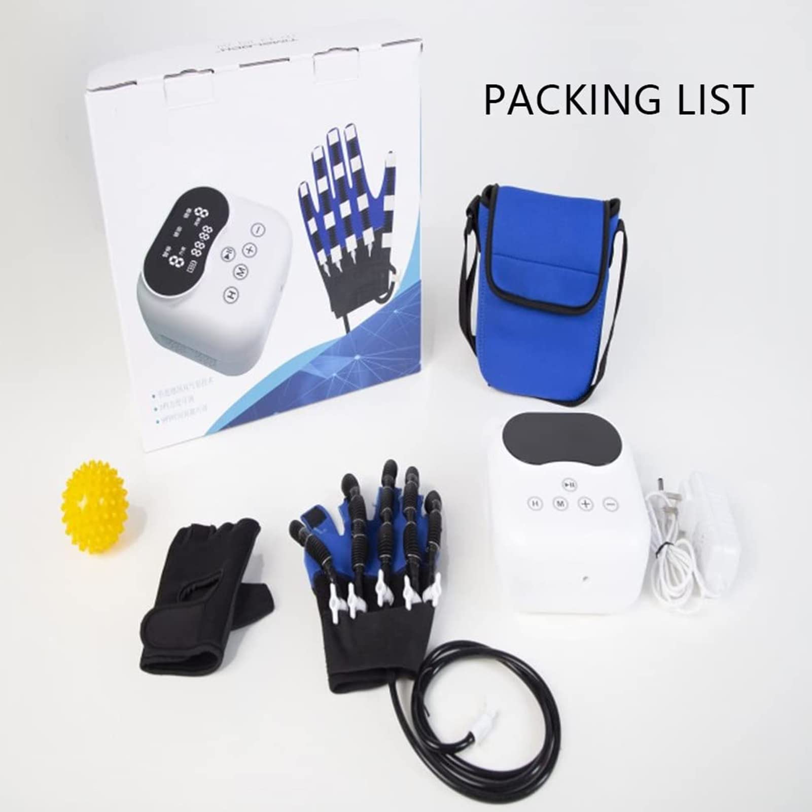 Guantes de robot de rehabilitación, ejercicio de extensión de dedos para pacientes con hemiplejia de accidente cerebrovascular, entrenador de rehabilitación de dedos de hemiplejia, ayuda al paciente