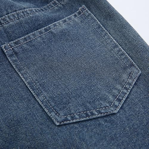 Kids Girls Aesthetic Straight Leg Jeans High Waisted Wide Leg Slim Denim Pants Spring Teen Girl Trendy Vintage Trousers3