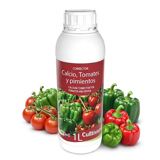 CULTIVERS Calcio Líquido para Tomate y Pimiento 1L - Fertilizante Líquido con Calcio para Cultivos Hortícolas