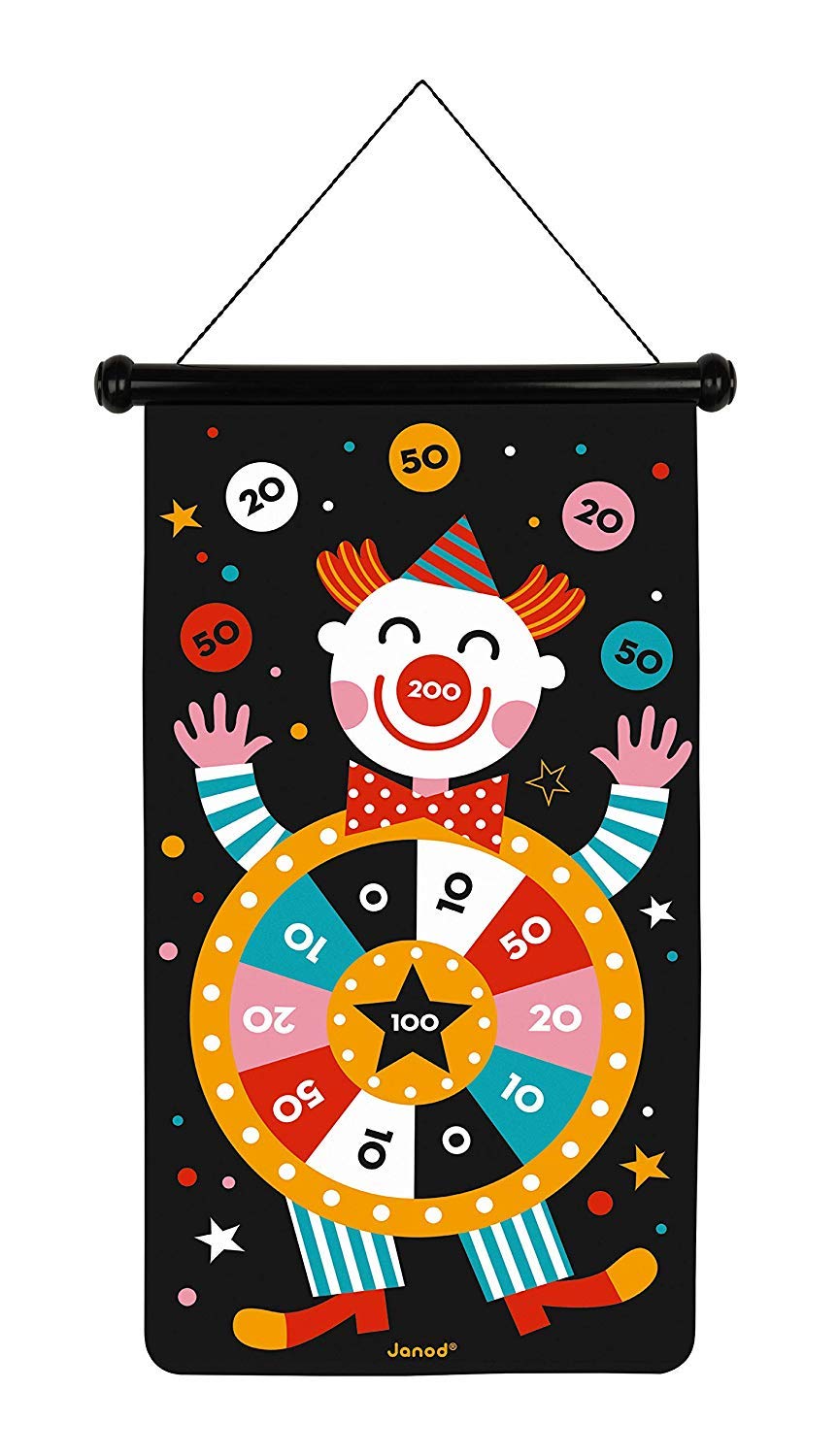 Janod J02074 Magnetic Dart Game, Circus