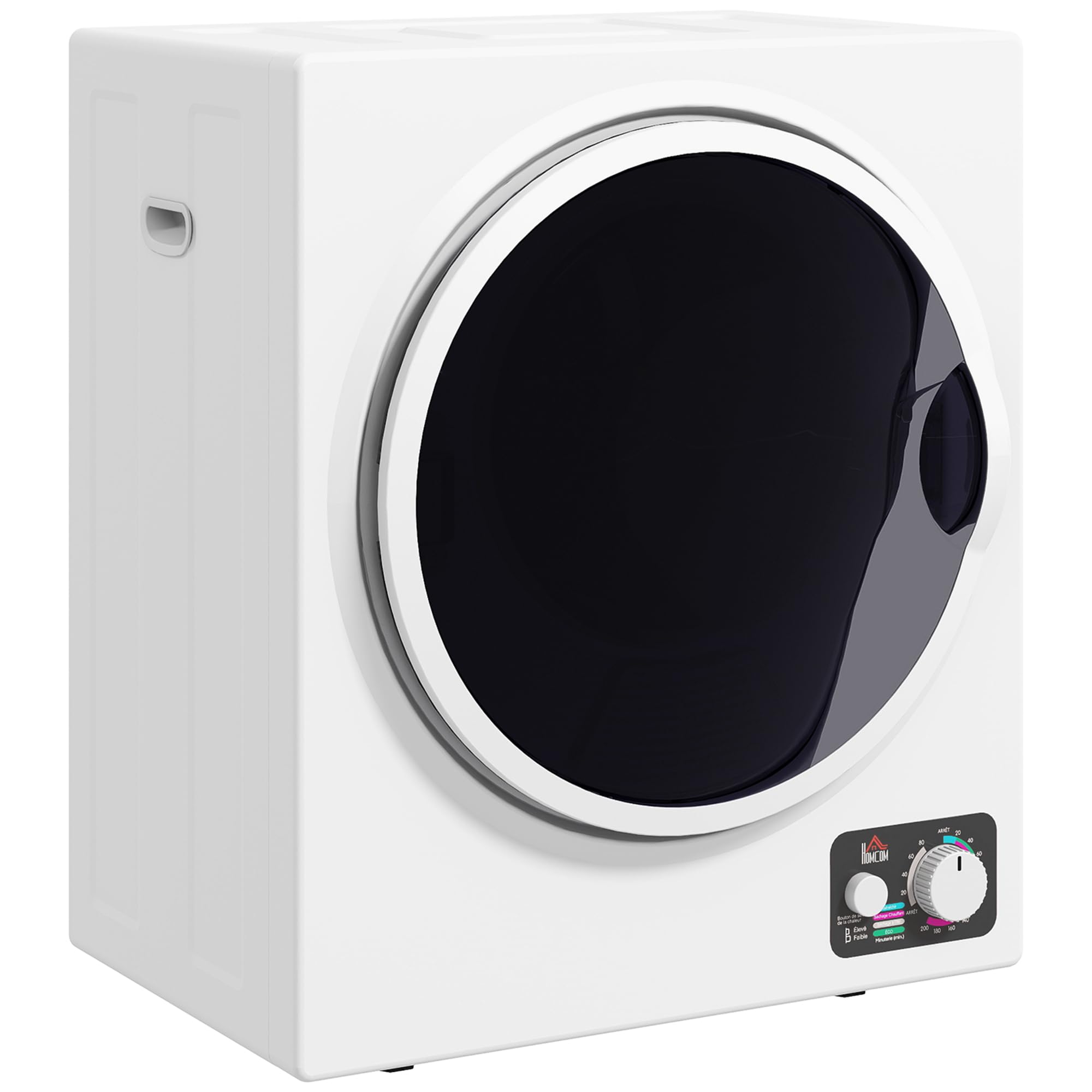 HOMCOM Mini Wäschetrockner 4 kg – Ablufttrockner, Weiß