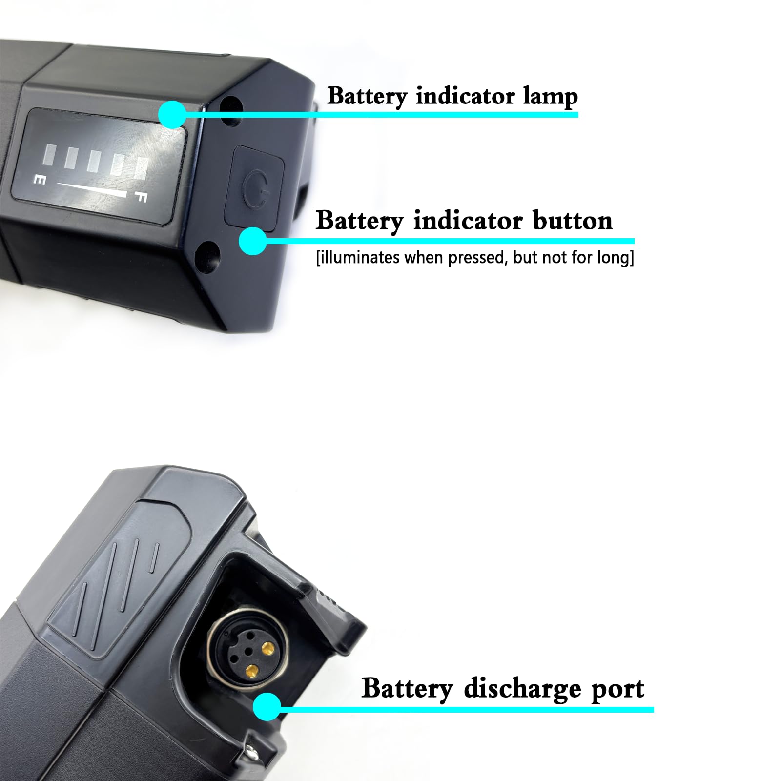 Akumulator Ebike 36 V, 13 Ah, 15 Ah, 17 Ah, akumulator 48 V, 10,5 Ah, kompatybilny rower elektryczny, wyjmowane baterie litowe z BMS i ładowarką (36 V, 13 AH)