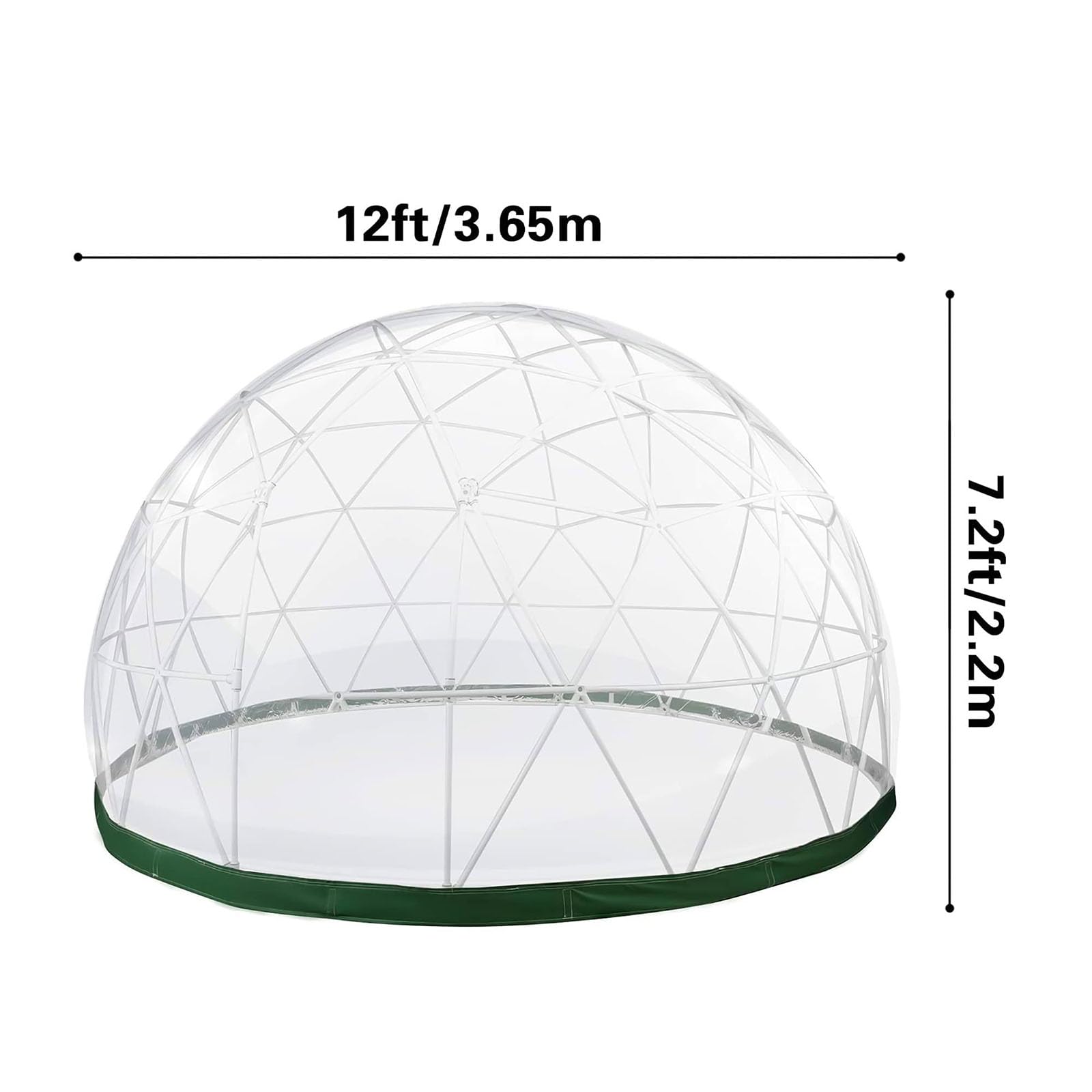 Namiot kopułowy, geodezyjny namiot bąbelkowy PVC na kemping i do szklarni, przezroczysty domek do zabawy Igloo, na imprezę w ogrodzie