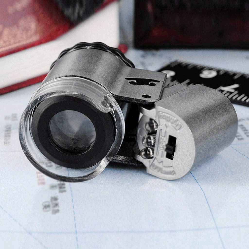 UV-Lupenvergrößerungsglas mit Metallgehäuse und optischem Glas