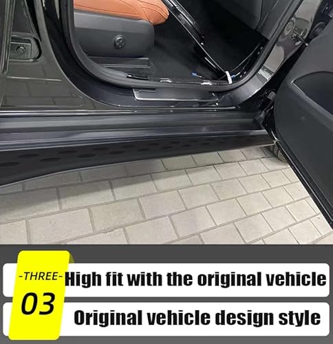 Black Side Step Fits For Mercedes Glc X254 2023 2024 Double Cab Rails Running Boards Nerf Bars #TOP4