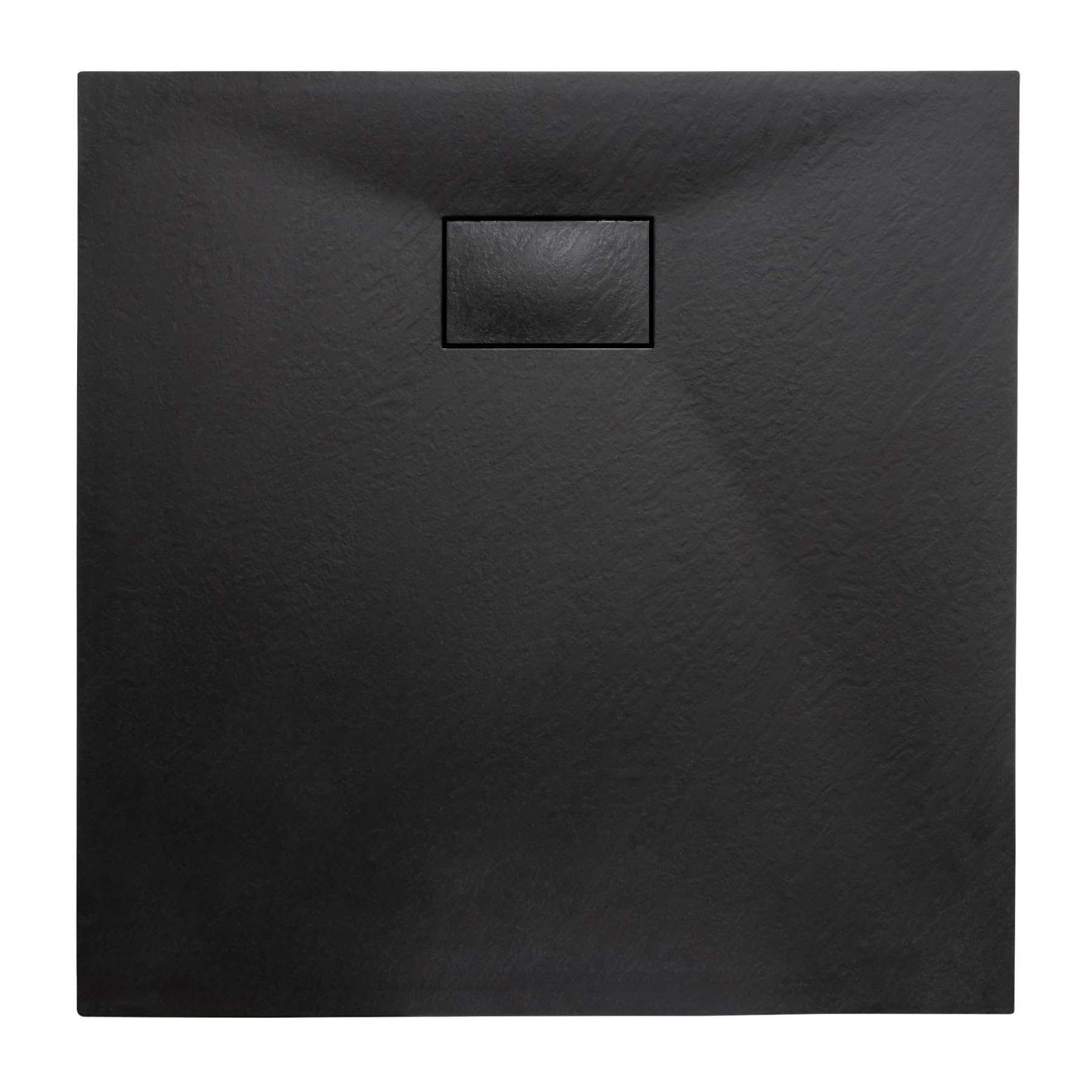 Thermopanel SMC Black Shower Trays Base Slate Stone Effect Textured Non Slip – 800 x 800mm
