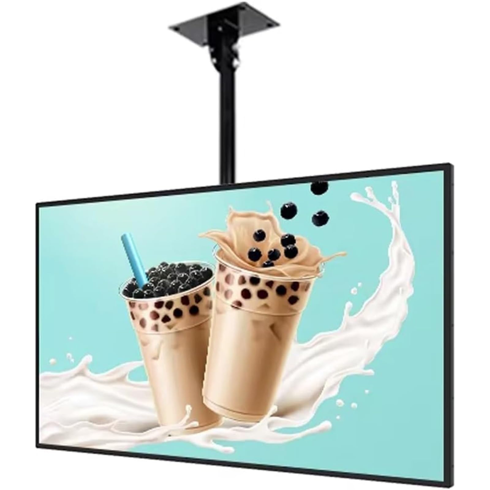 Cartel LED Ultrafino Para Publicidad - Marco De Aluminio, Alta Luminosidad, Cambio Magnético De Póster, Barra Telescópica Incluida Para Restaurantes Y Cafeterías(1PC,60 * 90cm)