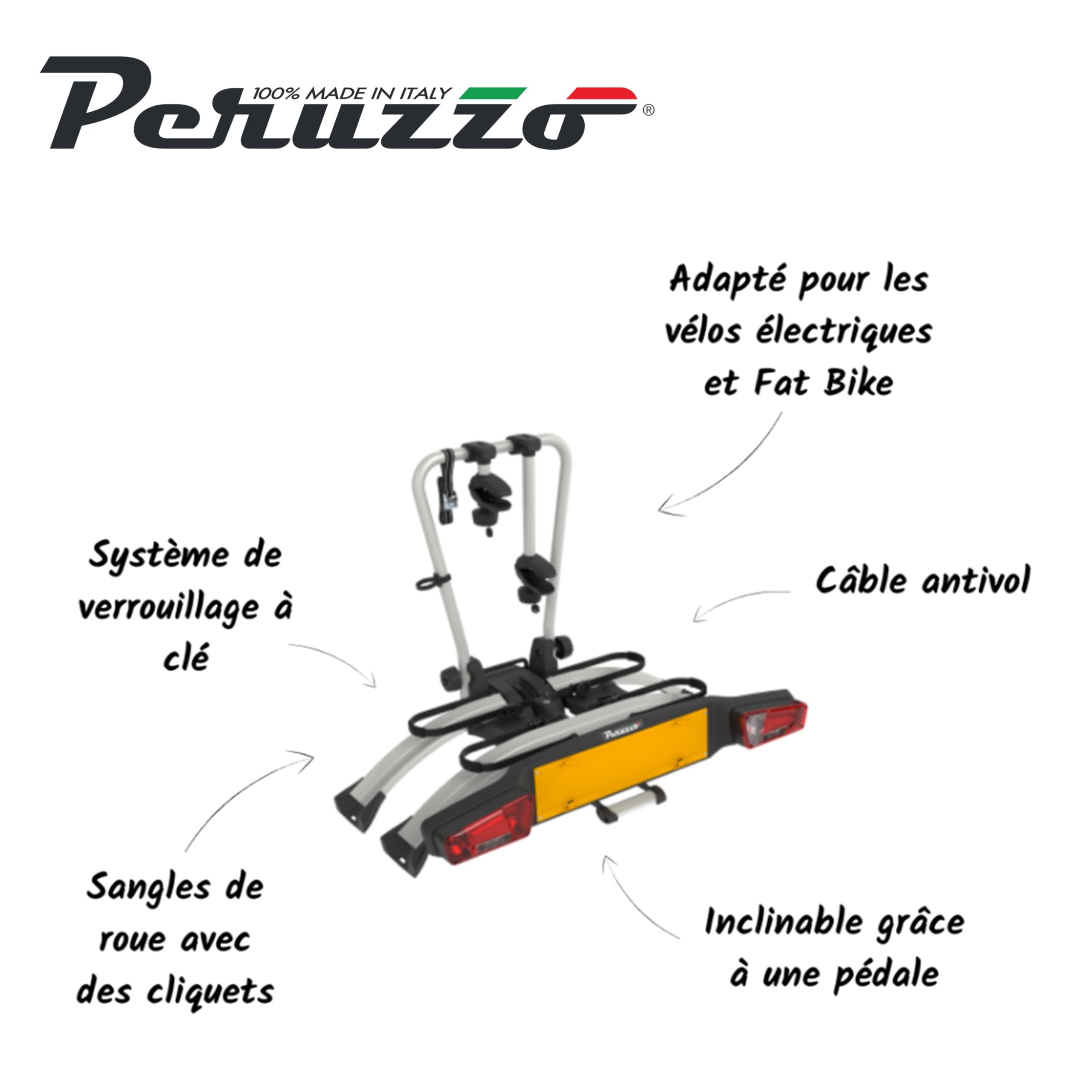 PORTACICLO AUTO GANCIO TRAINO ATLANTIS 2 BICI E-BI