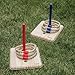 Triumph Sports Triumph Premium Wooden Quoit Set - Includes 2 Targets and 6 Sisal Rope Rings