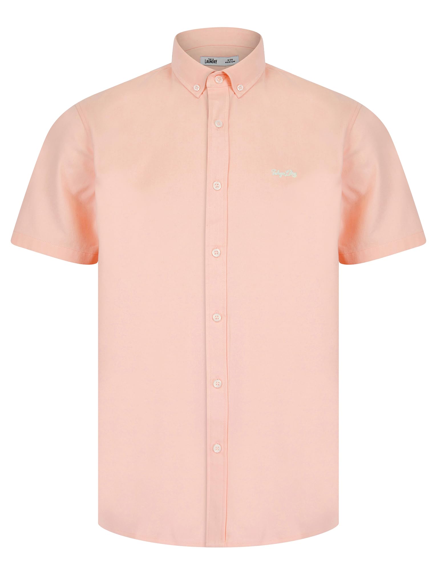 Tokyo Laundry Men's Blushing Rose Elbury Short Sleeve Cotton Twill Shirt