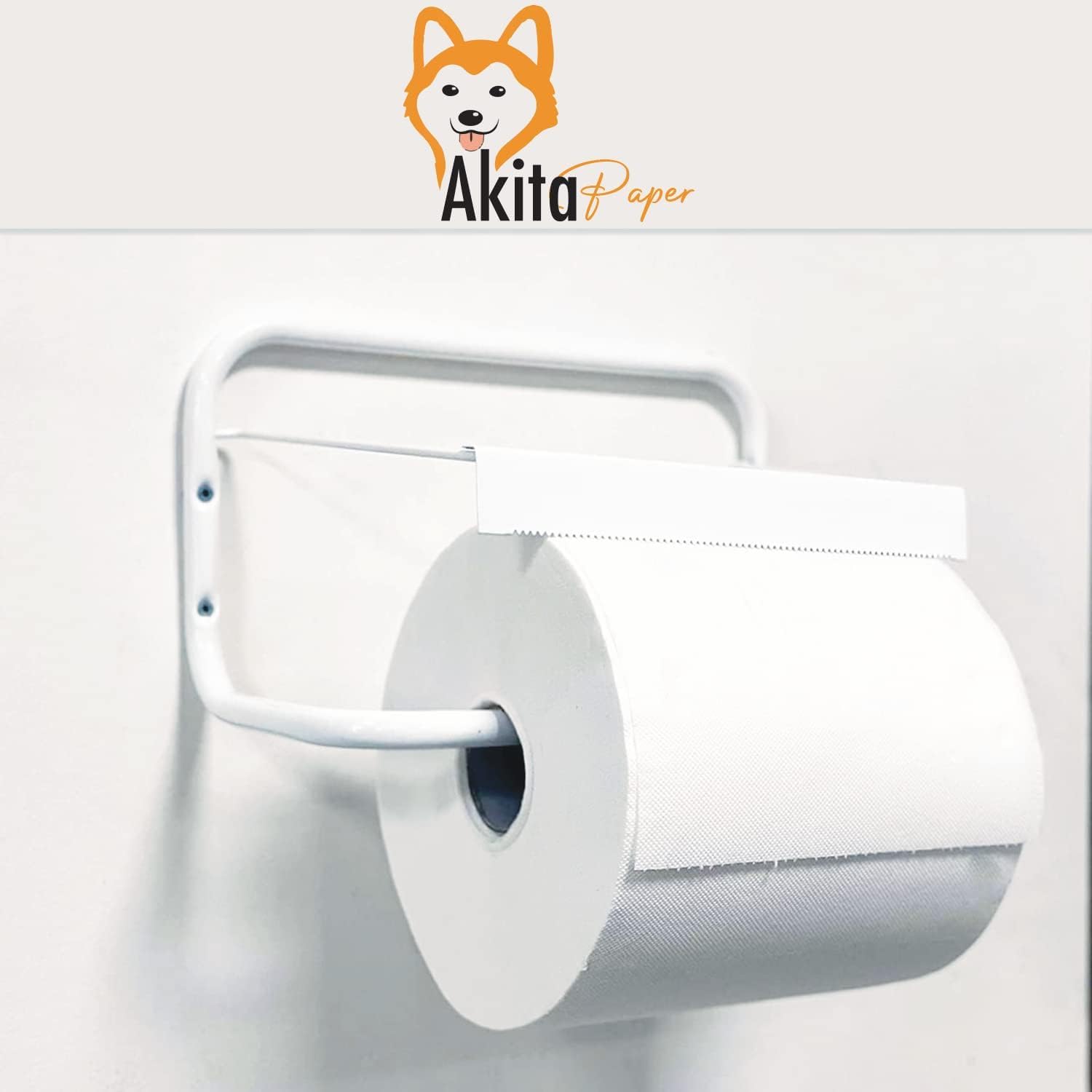 Akitaink 8 Rotoli di Carta Asciugatutto Extra Resistente da 2kg - 6400 Strappi, Lunga Durata, 2 Veli in Pura Cellulosa - Bobina di Carta Assorbente da Cucina Made in Italy