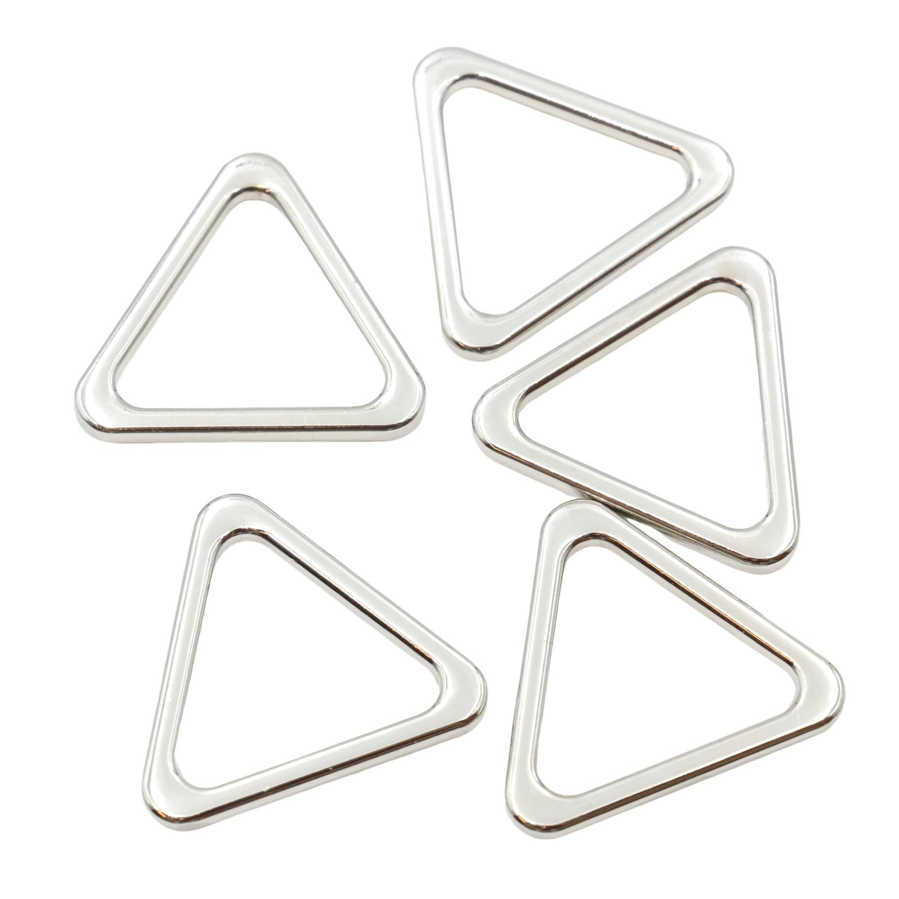 Amazon.co.jp: 三角カン 平型タイプ 5個セット (内径20mm, シルバー