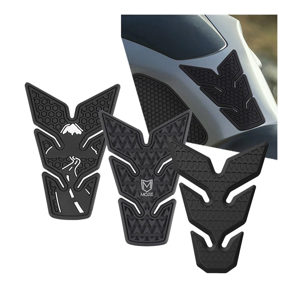 OMELUS Protège-réservoir Yamaha Tracer 700 / Tracer 7 GT 2020-2021 – Pad Antidérapant Réservoir Moto, Protection Genou Anti-rayures (Noir)