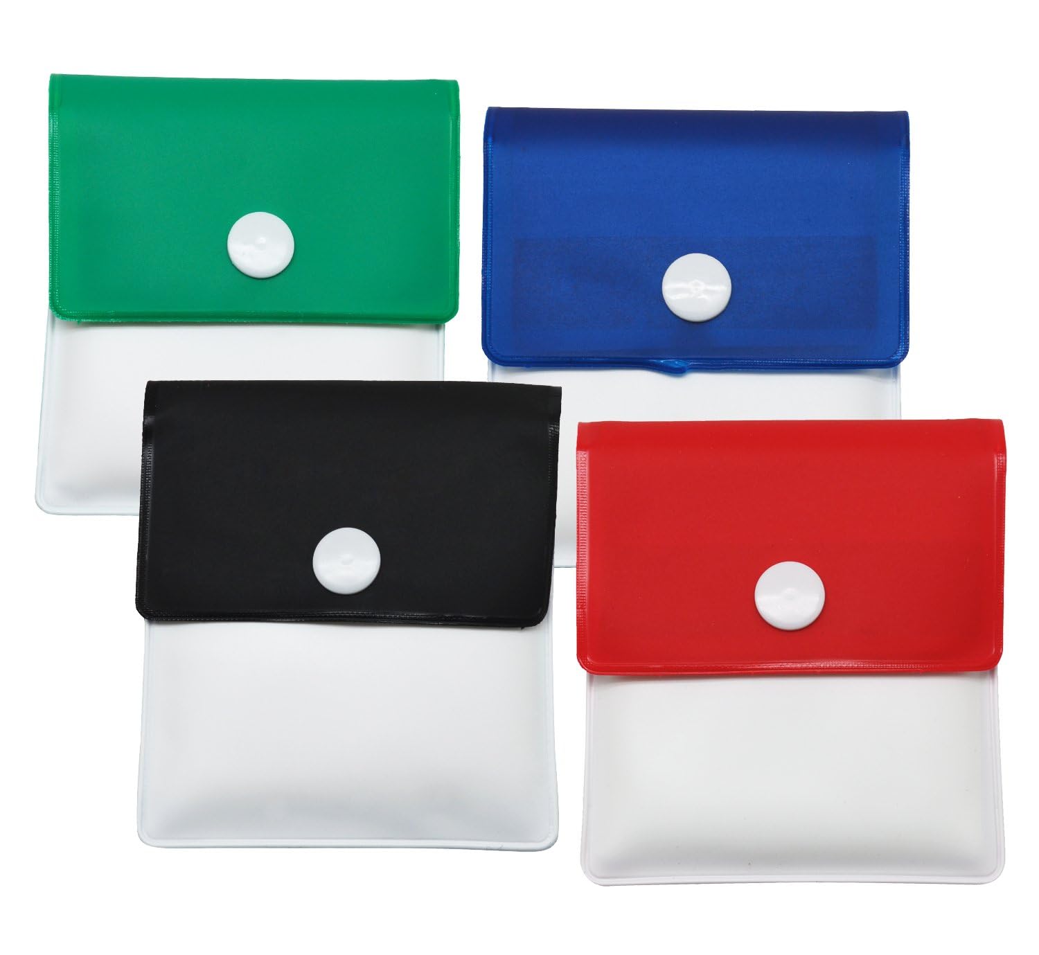 Pocket Ashtray, 4 PCS Portable Pocket Ashtray Pouch, Reusable Fireproof PVC Smell Proof Ashtrays for Smoker Outdoor Travel