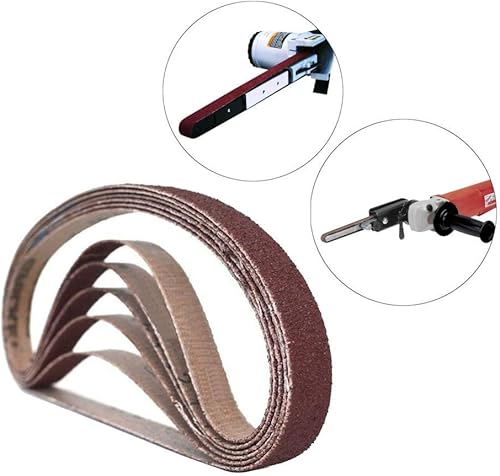 Miniatura 4 de Cinturones de lijado de 12 pulgada x 18 pulgadas, cinturón de lijado de óxido de aluminio de 800 granos, herramienta de lijadora de banda para
