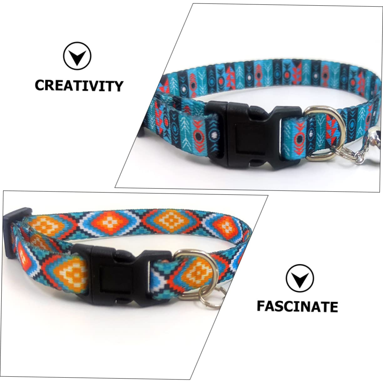 Sosoport 12stücke Bohemian Katzenhalsband Und Dekorativ Für Katzen Und Welpen Mit Glöckchen Für Feste Und Anlässe Bequem Und Hautfreundlich Elegantes Design Für Jeden Tag Und