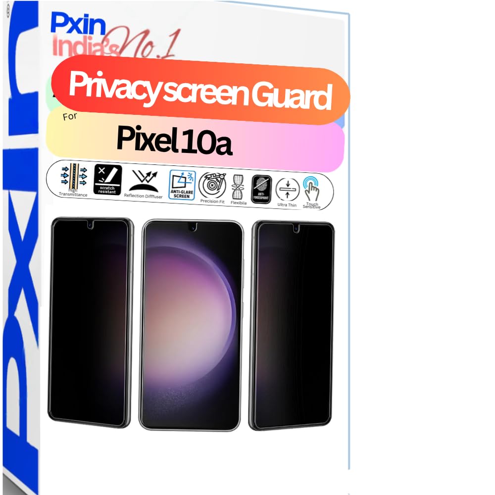 Pxin Mobile Privacy Guard compatible with Pixel 10a | Mobile Privacy screen protector | Anti Glare | Anti Spy Screen Protector | Reduces blue light | Scratch proof | Eye Protection-picture-20