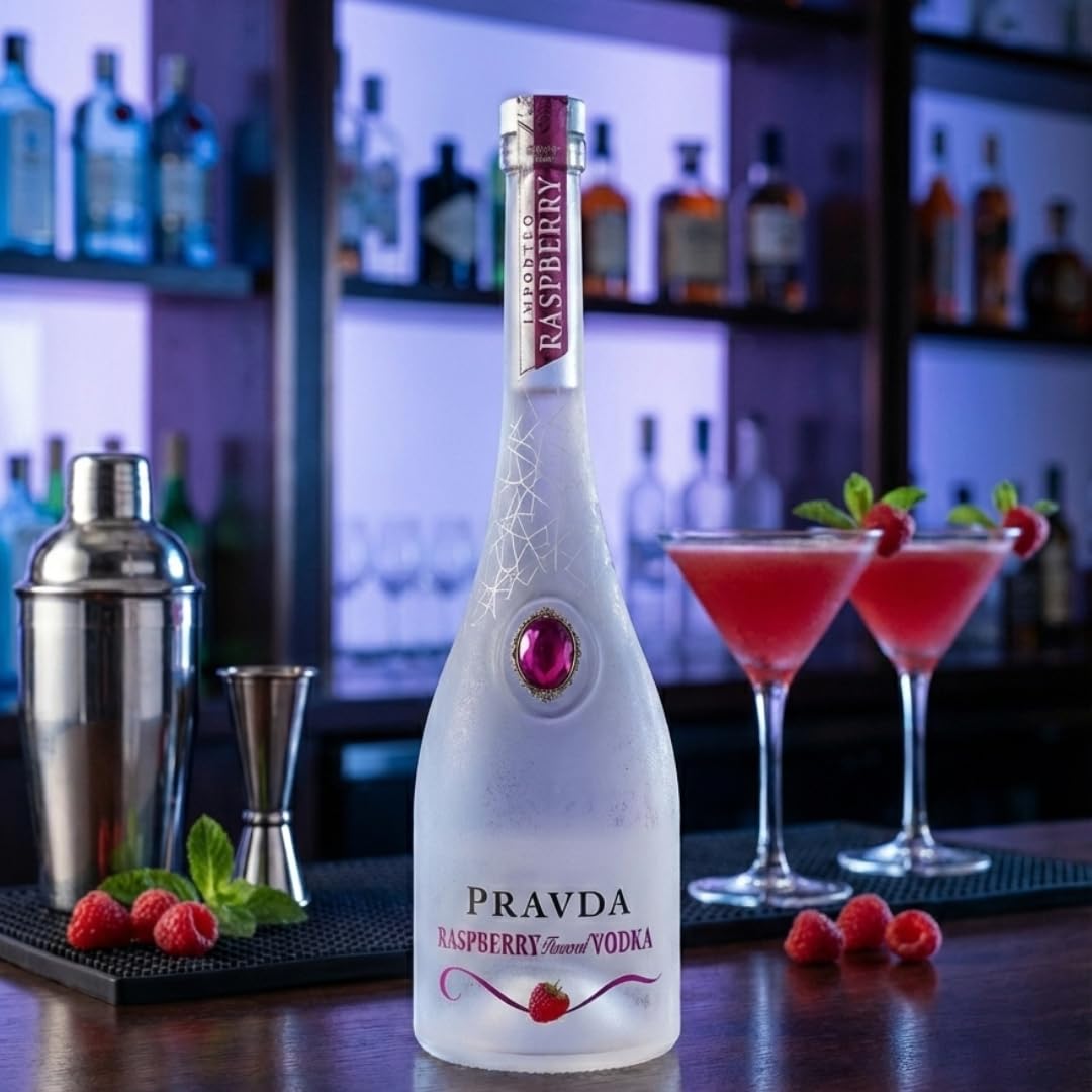 Pravda RASPBERRY Flavored Vodka 37,5% Vol. 0,7l