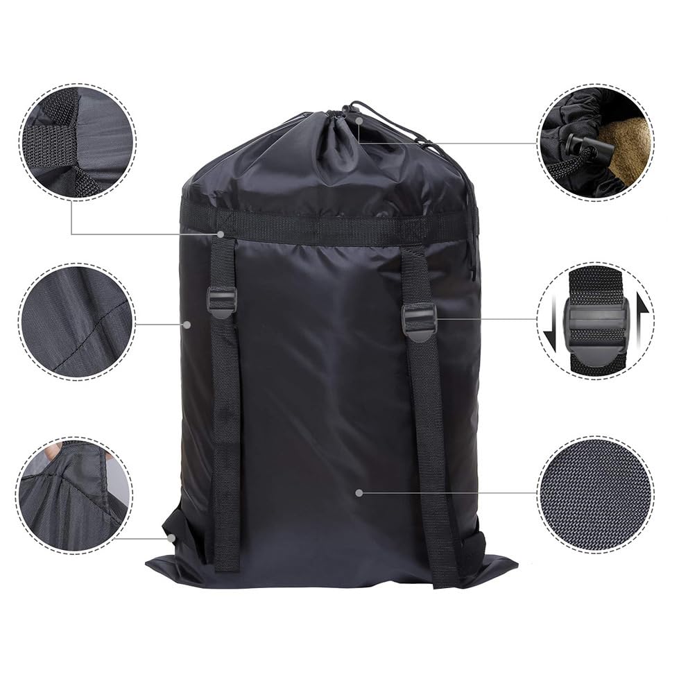 Maishijie 2 Pack Oxford Fabric Heavy Duty Laundry Bag, 19.7" x 27.6", Highly Durable,Toys Storage Bag, Dirty Clothes Bag - Image 3