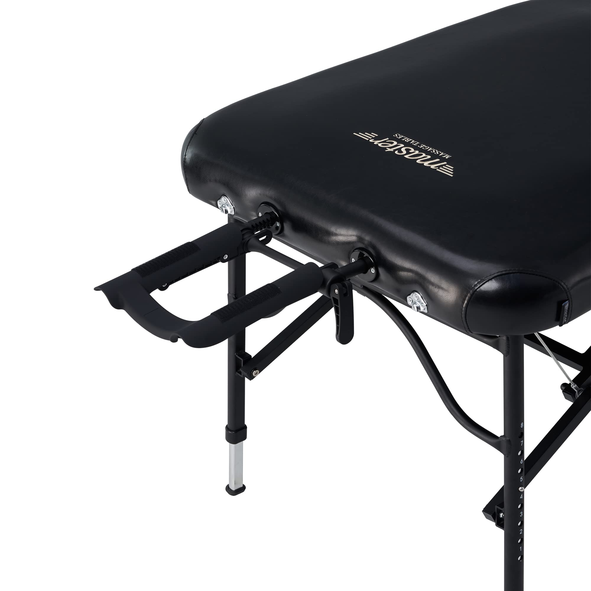 Master Massage Stratomaster™ Table de Massage Mobile avec NanoSkin™ et Cadre Pliable en Aluminium Noir 76 cm