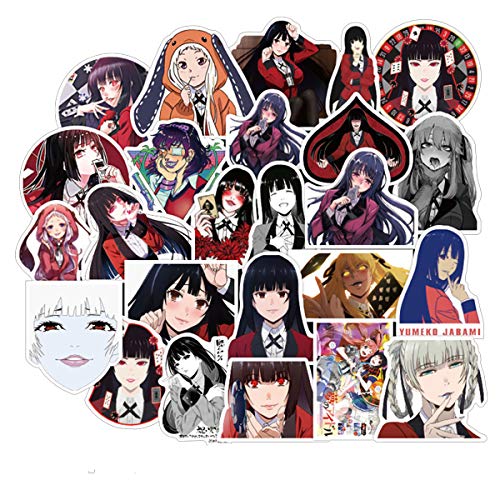image for MINRAIN 50PCS Cartoon Japanese Anime Kakegurui Stickers Lovely Sticker