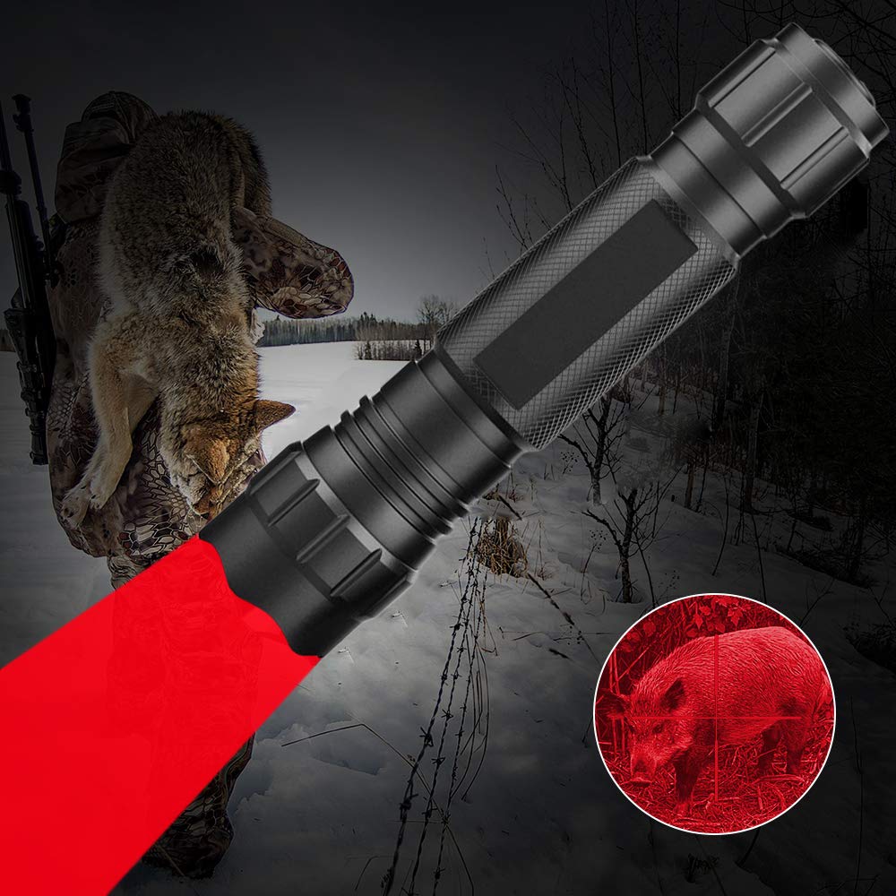 Buy Tactical LED Flashlight Green Red White Light Hunting Flashlight