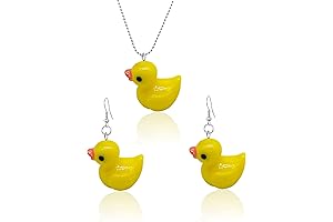 Personalized Yellow Duck Earring Set: A Quacktastic Touch to Your Style