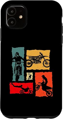 Miniatura 10 de iPhone 12 mini Motocross Retro Dirtbike Stunt for Motocross Rider Case