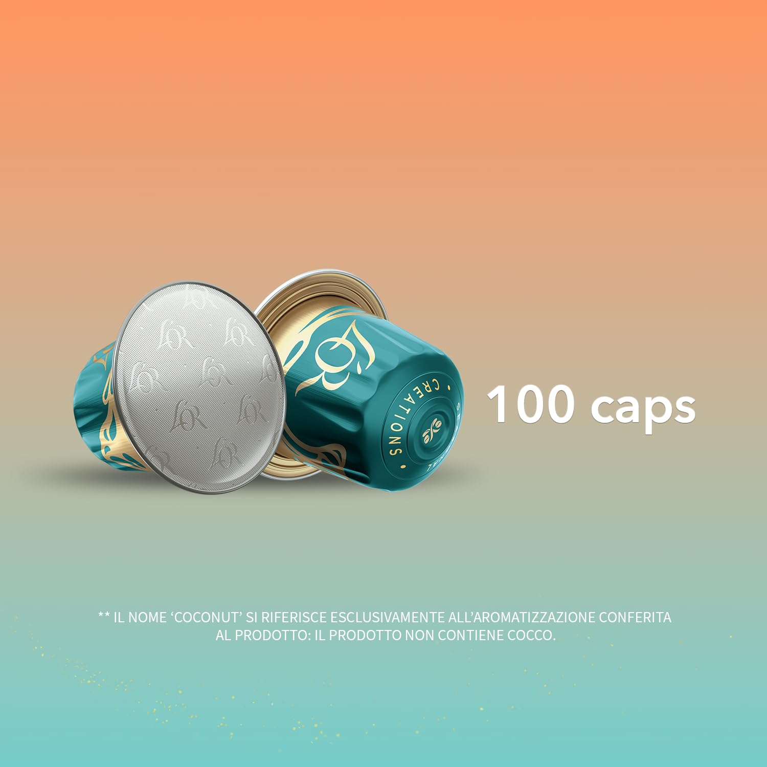 L'Or Capsule Caffè Espresso Coconut Iced - 100 Capsule | 10 confezioni da 10, Bevanda aromatizzata, in Alluminio, Compatibili con macchine Nespresso®* Original