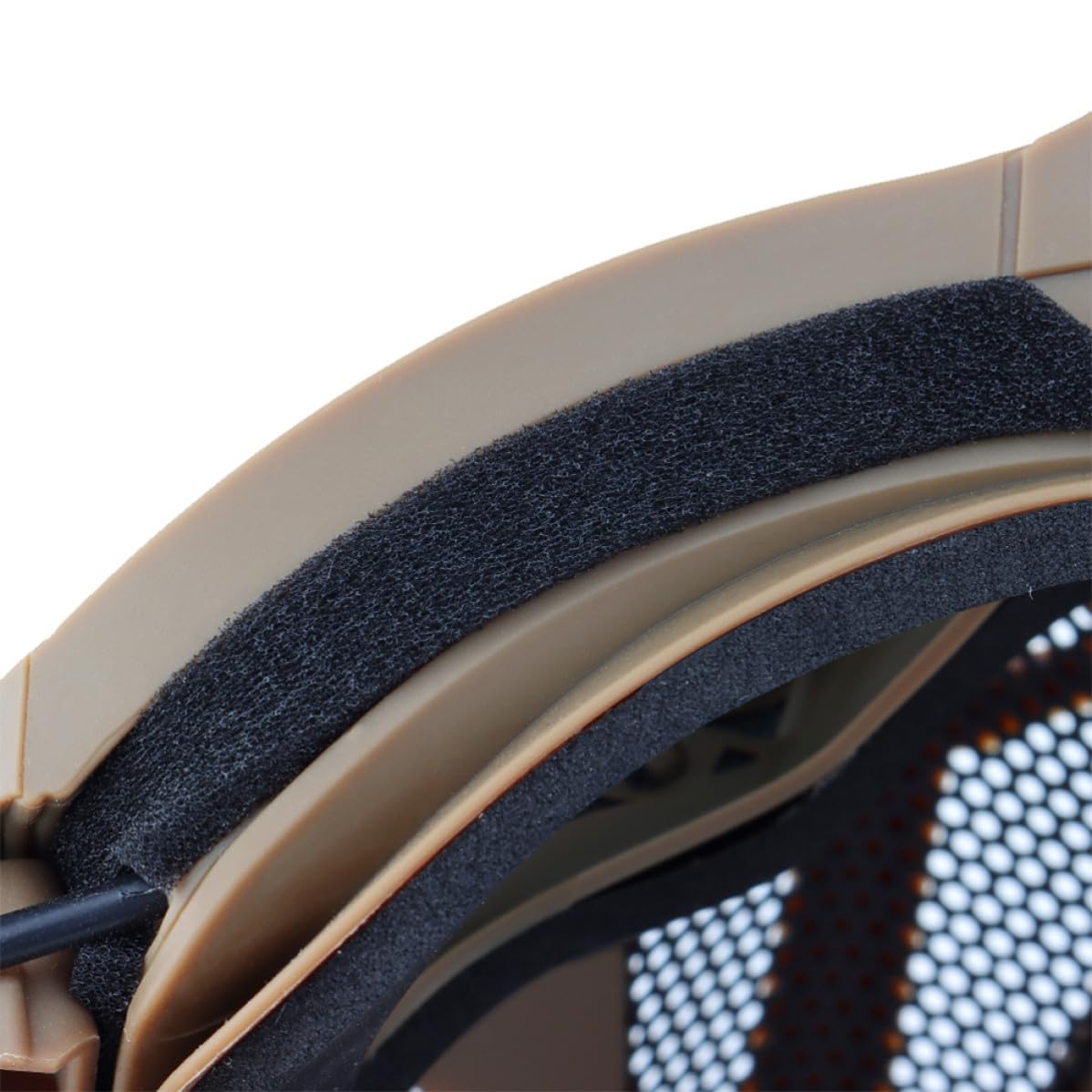 VILLCASE Maschera Protettiva Tattica per Gioco All'aperto Occhiali Antiappannamento Uv, Ventilatore Mini, Materiale Tpu e Pc, per Sci e Guida Moto