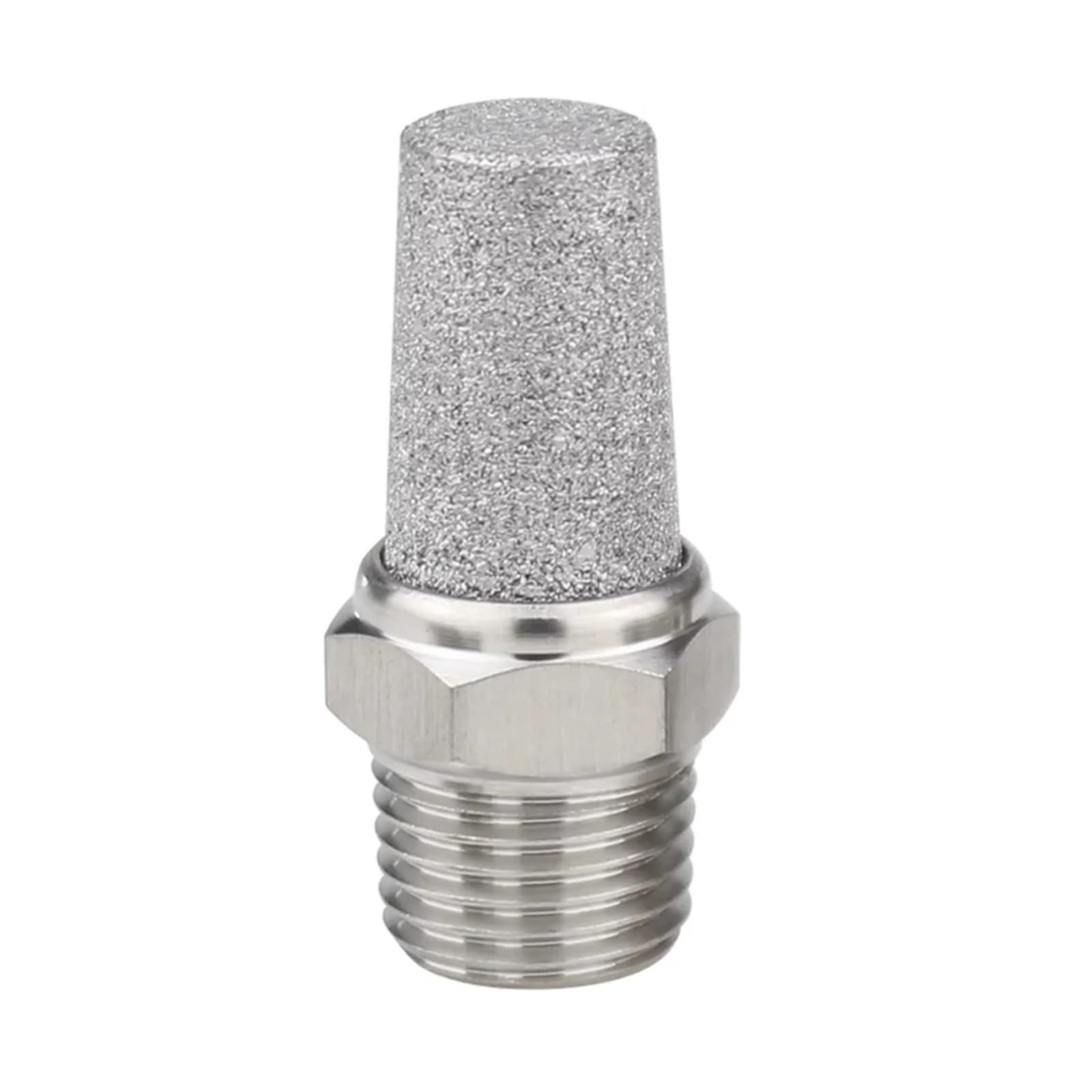 M5 1/8" 1/4" 3/8" 1/2" -2" BSP NPT Männlich Pneumatische Luft 304 316 Edelstahl Auspuff Schalldämpfer Passend Lärm Filter(BSPT SS304 Nets,2")