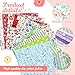 Kifmurase 100 Pieces 10 x 10 Inches Cotton Fabric Squares, Precut Quilting Fabric Bundles Layer Fat Floral Patchwork Fabrics for DIY Crafts Sewing Beginners Cloths Handmade
