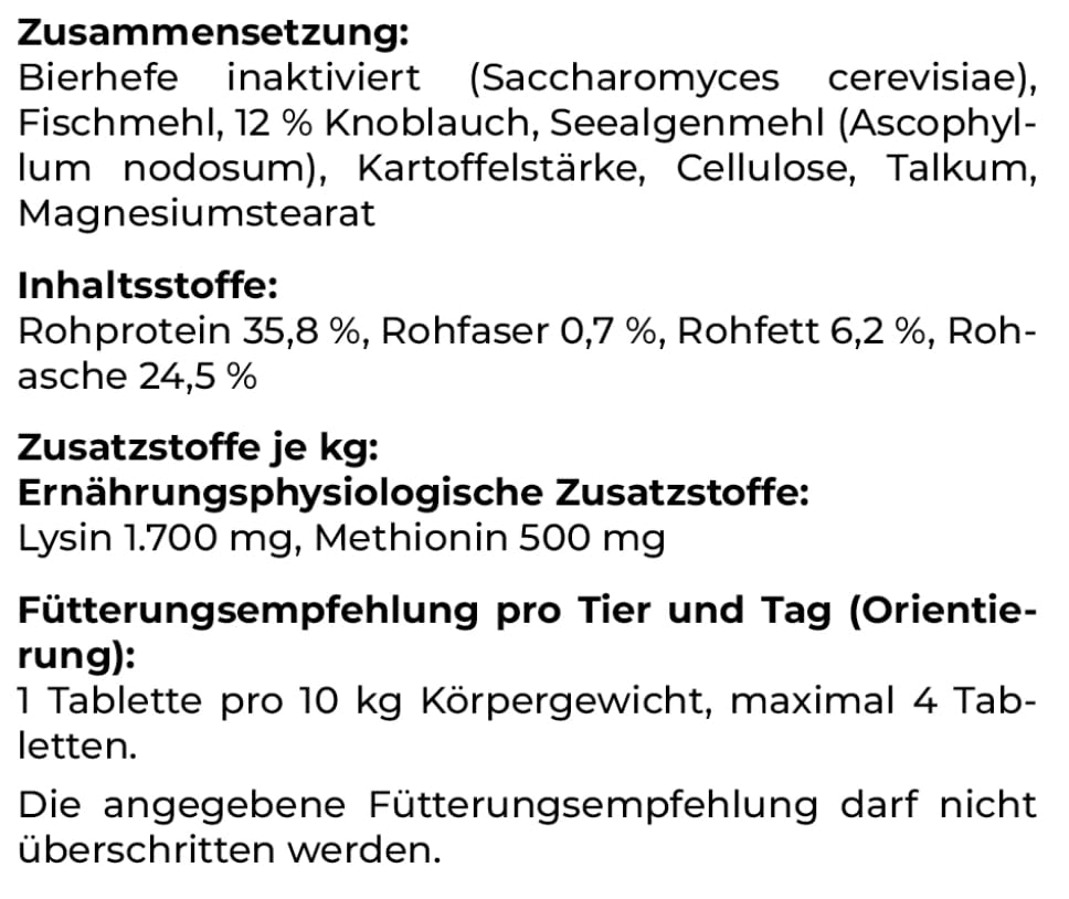 Canina Knoblauch Tabletten 560 g für Hunde, 140 Stück (1er Pack)
