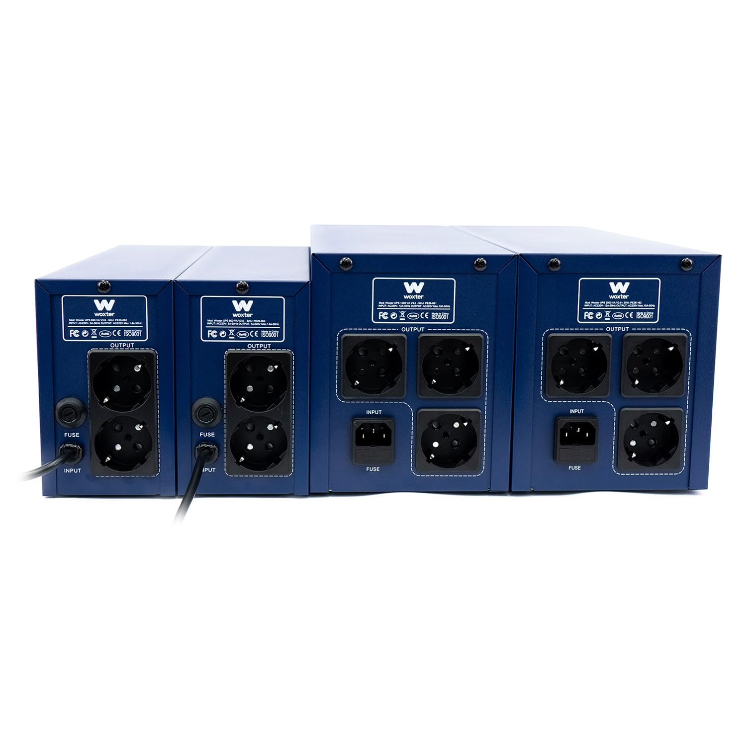 Woxter UPS 2000 VA - Sistema de alimentación ininterrumpida (SAI)(2000VA/1200 Watts, Autonomía Aprox 20-30 Minutos), Color Azul