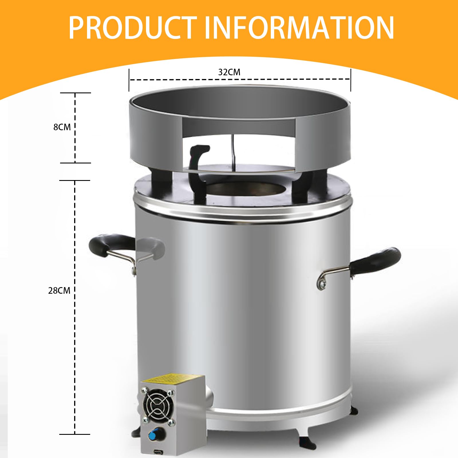 Tragbarer Holzofen Campingherde Edelstahl Holzkocher Zeltofen Gartenofen Outdoor Kochen Tent Stove Zeltheizung für Camping im Zelt und Gartenaktivitäten