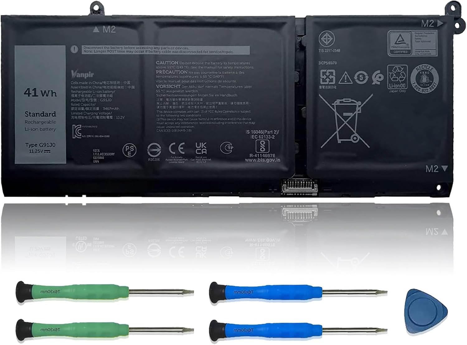Amazon.com: VANPIR G91J0 Laptop Battery Replacement for Dell
