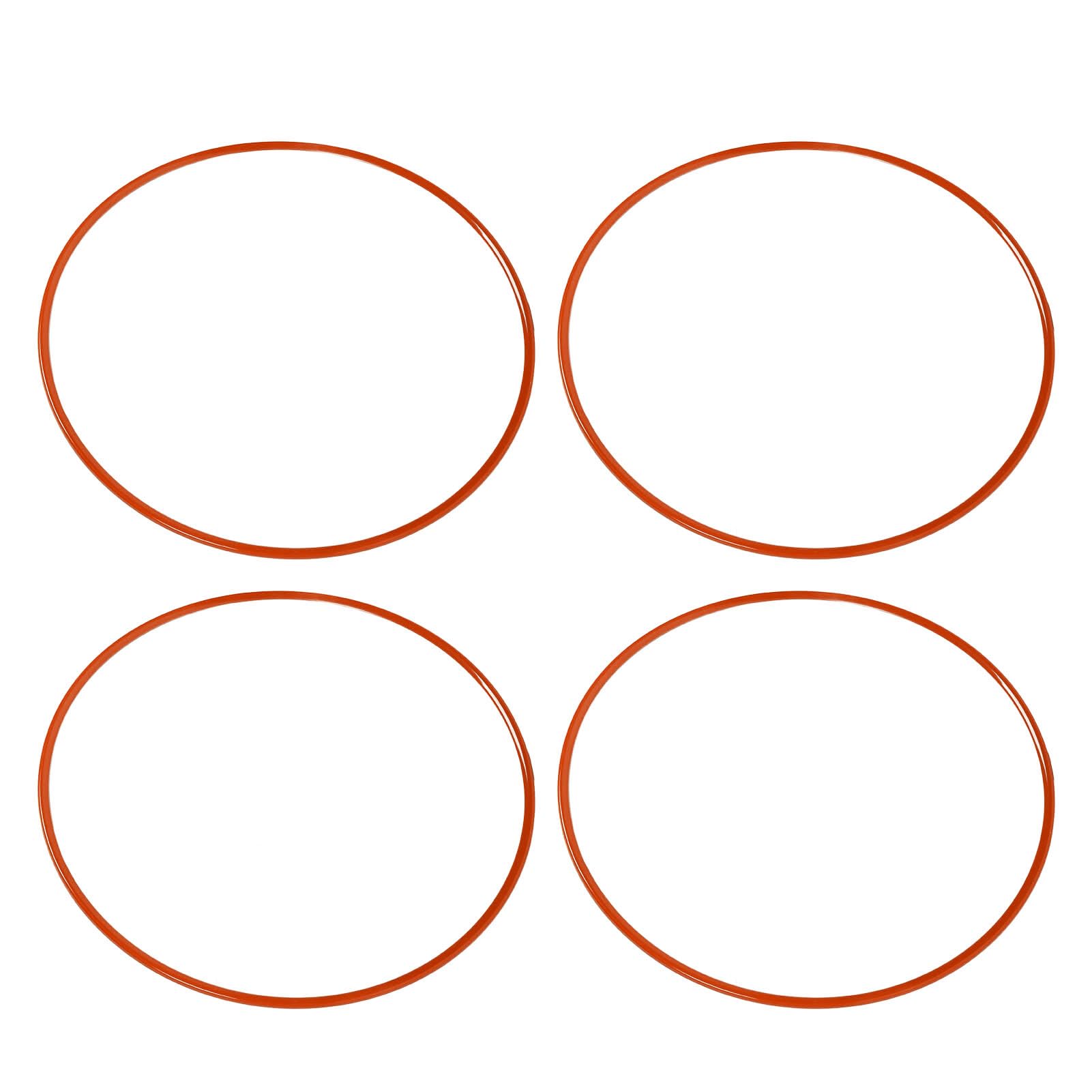 Akozon Osłona Koła 20 Cali ABS Pomarańczowy 4 Szt, do Felg (ORANGE)