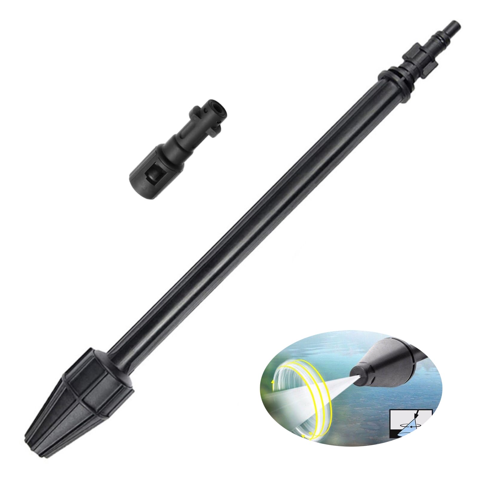 Lanza de alta presión para Kärcher K2 K3 K4 K5 K6 K7, 145 bares de alta presión lanza con boquilla ajustable eficiente limpiador de alta presión Accesorios