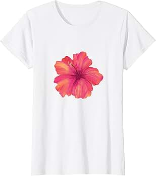 Amazon.com: Hibiscus Flower T-Shirt : Clothing, Shoes & Jewelry