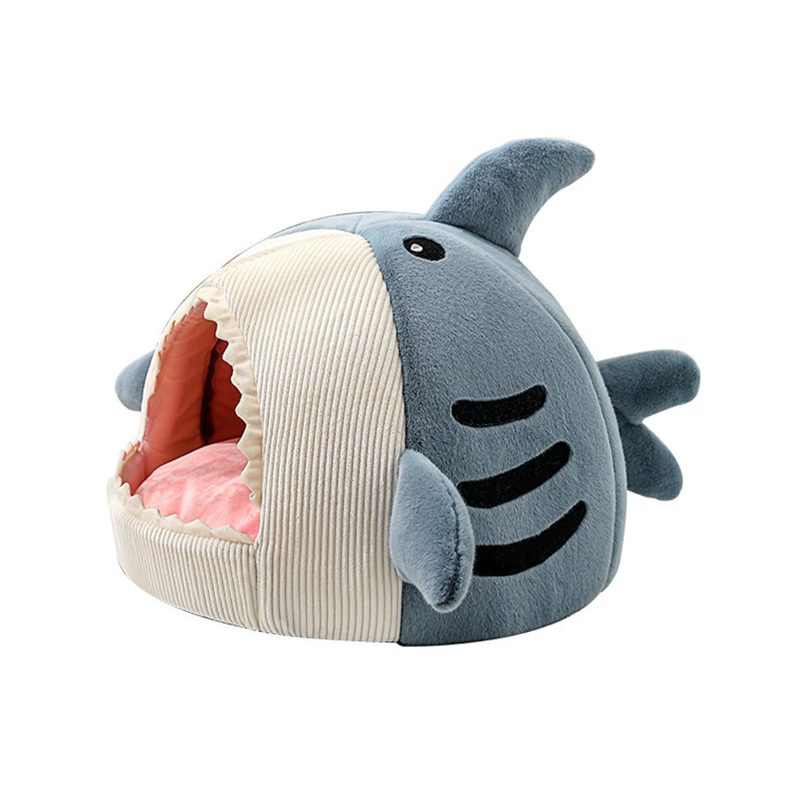 NEWFT Pet Bed Tent House Soft Indoor Semi-closed Cave Beds for Cats Kitten Puppy Small Animals Detachable Cushions Pad