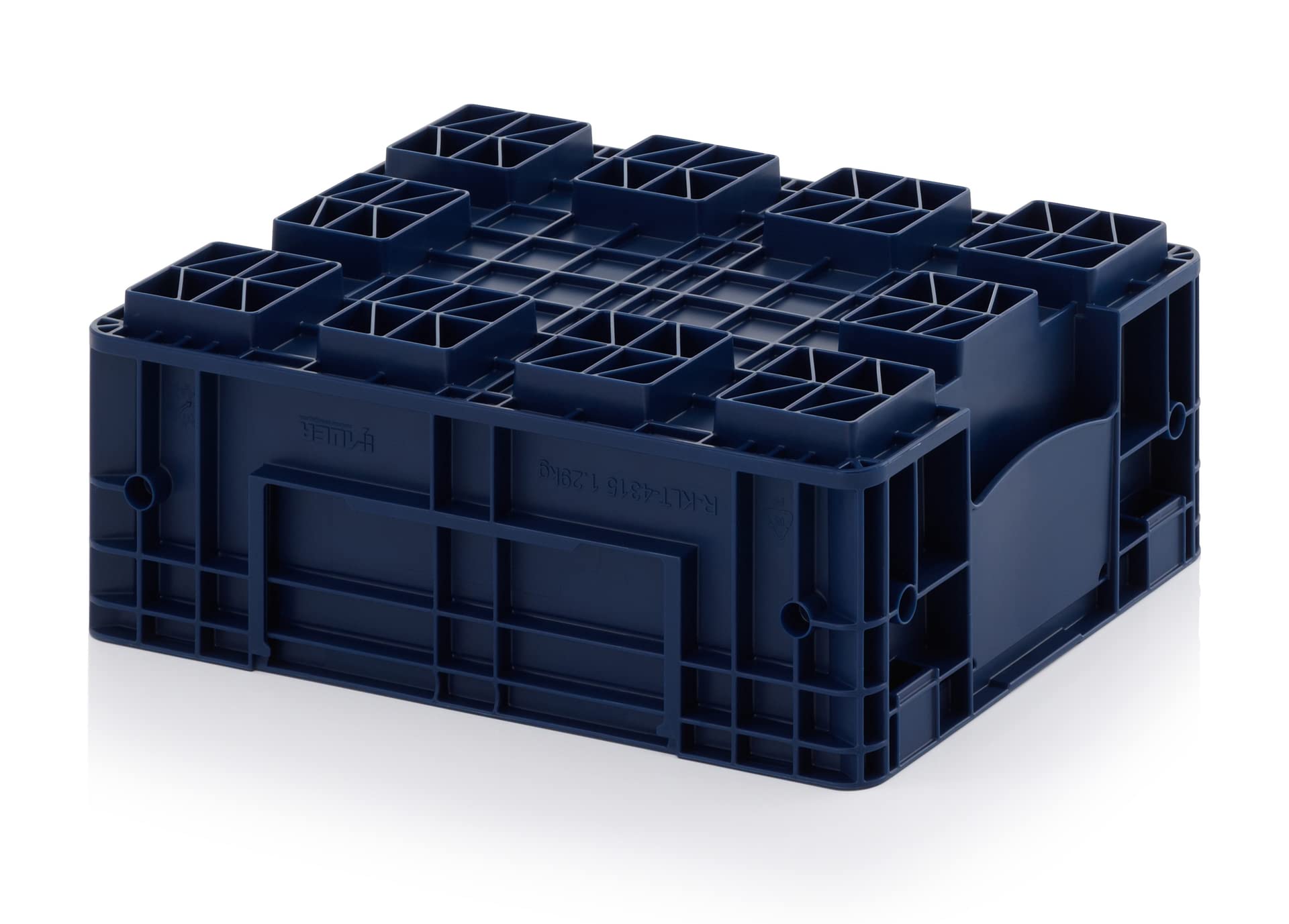 16 contenedores R-KLT 40 x 30 x 14,7 * Portaequipajes de carga pequeña azul 40 x 30 x 15 Eurocontenedor industrial KLT 4315