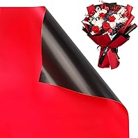 Vista 19 de CCINEE 20 hojas de papel de regalo de flores de doble cara, impermeable, material de embalaje de flores frescas, suministros de ramo de floristería