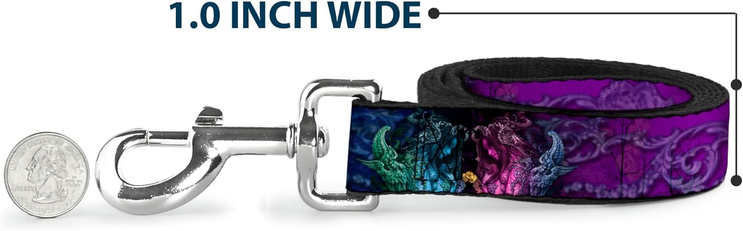 Buckle-Down Dog Leash Tattoo Johnny Bollt Cthulu 6 Feet Long 1.0 Inch Wide, Multicolor (DL-6FT-W32040)