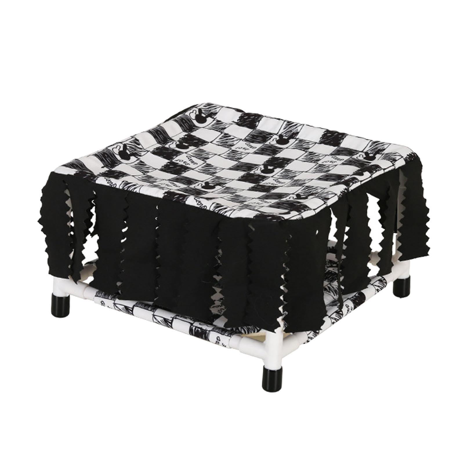 Sharplace Guinea Pig Bed House Guinea Pig Tunnel Breathable Spacious Interior Cage Accessory Small Pet Nest Bunny Nest for Squirrel, Black