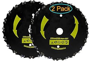 Brush Cutter Blade, 9" x 20T Brush Cutter Blades for Trimmers -...