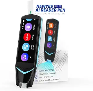 NEWYES 翻訳機 AIペン型スキャナー AIチャット 電子辞書 AI機能付き AI問題スキャン 音声翻訳 写真翻訳 112言語対応 コリンズ辞書 | OCR 双方向音声通訳機 TypeC充電 WIFI ボイスレコーダー テキスト抜き書き 左利き対応