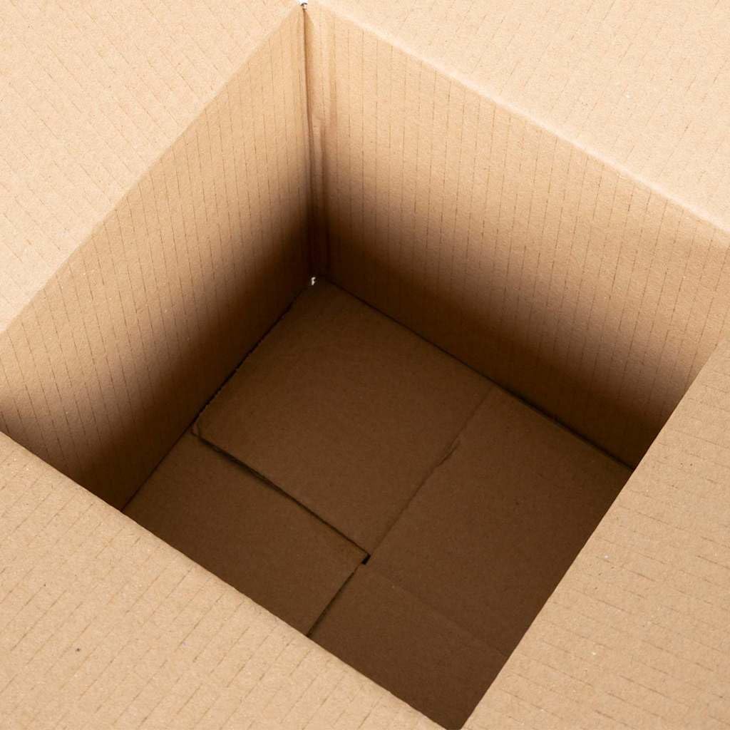 Faltbox Natur Karton 20 x 20 x 20 cm 50 Stück Aufbewahrung Box Organizer Kiste platzsparend faltbar stapelbar für Ordnungssystem in Schlafzimmer Küche Bad