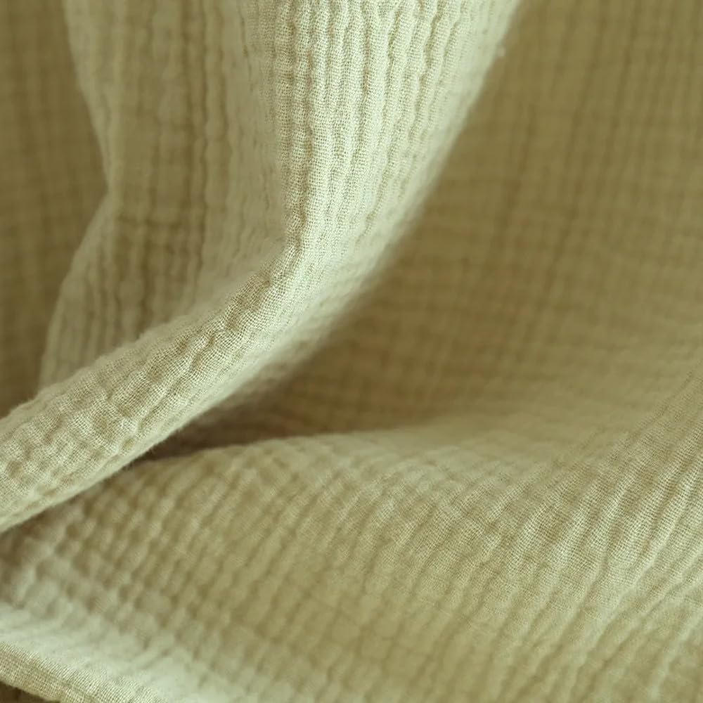 Camisón para Mujer - Primavera/Verano Señoras Camisón De Crepé De Algodón Mangas Finas De Hoja De Loto Cuello Cuadrado Color Sólido Vestido Largo De Gran Tamaño