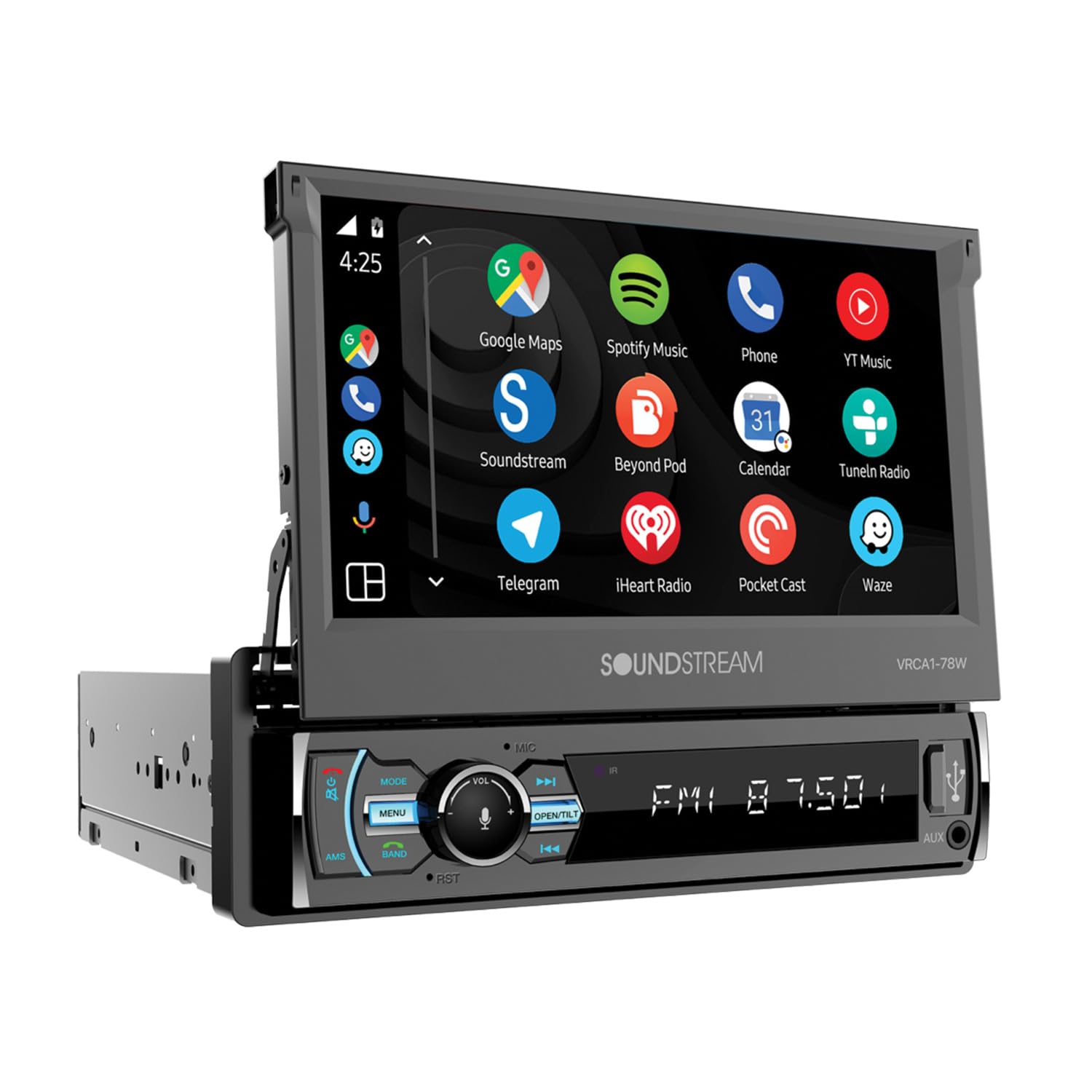 Soundstream VRCA1-78W 7 Inch Flip Out Car Stereo