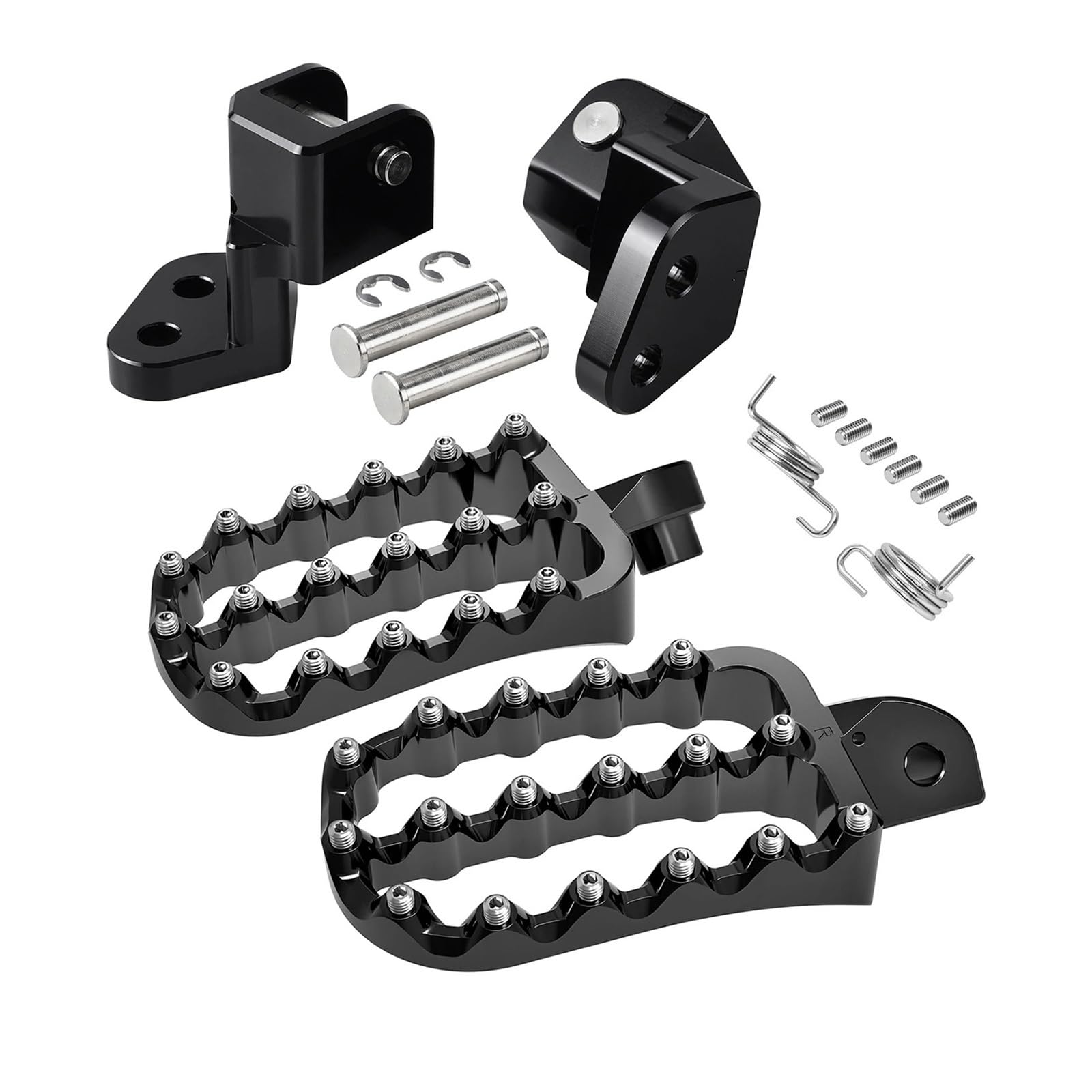 regulowany wspornik przedłużenia podnóżka Pasuje do Kawasaki KLR 650 87-24/aluminiowe podnóżki 1 "wsporniki obniżające regulowany Pedały(1 Set 1987-2018)